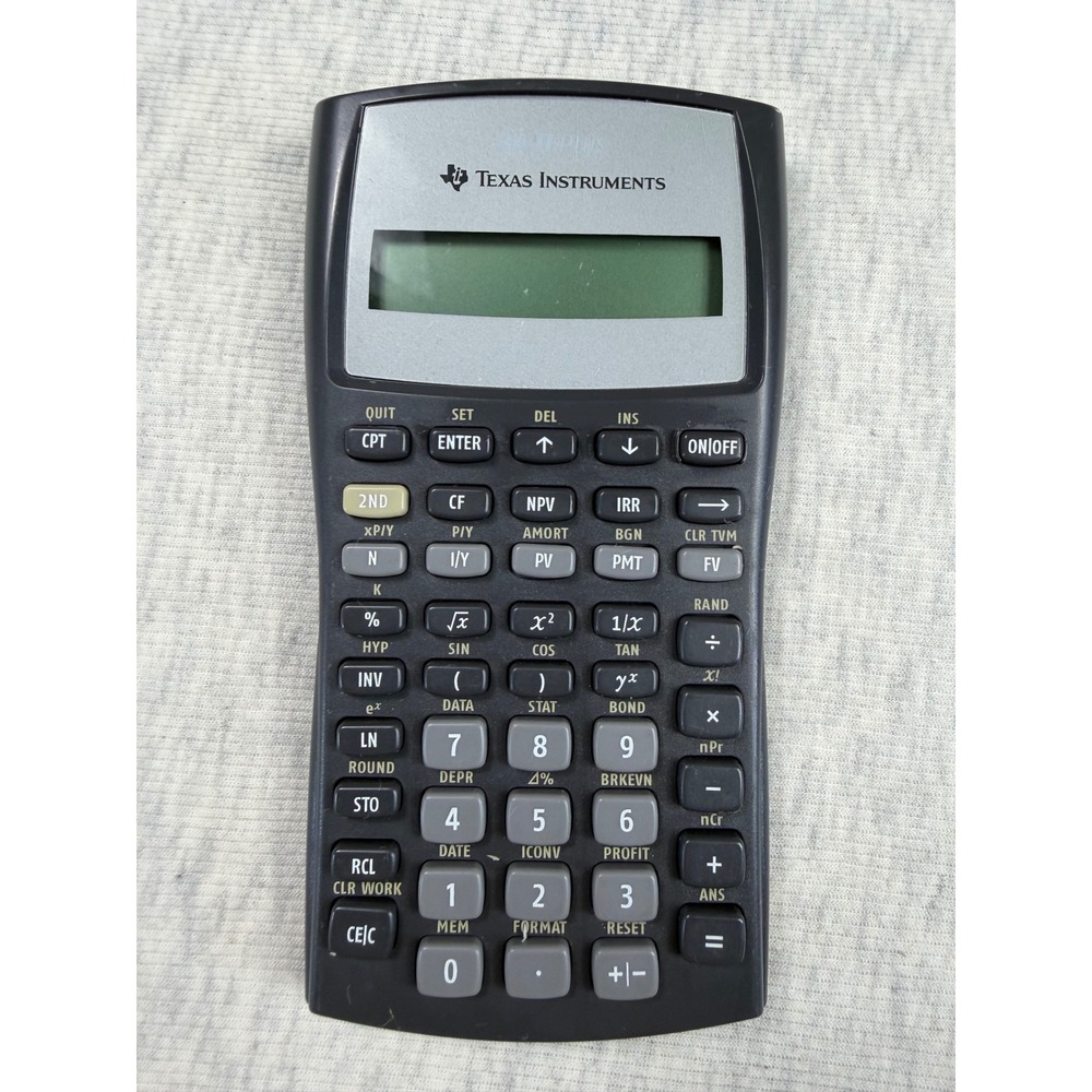 Texas Instruments BA II Plus Business Analyst Financial Calculator No Cover